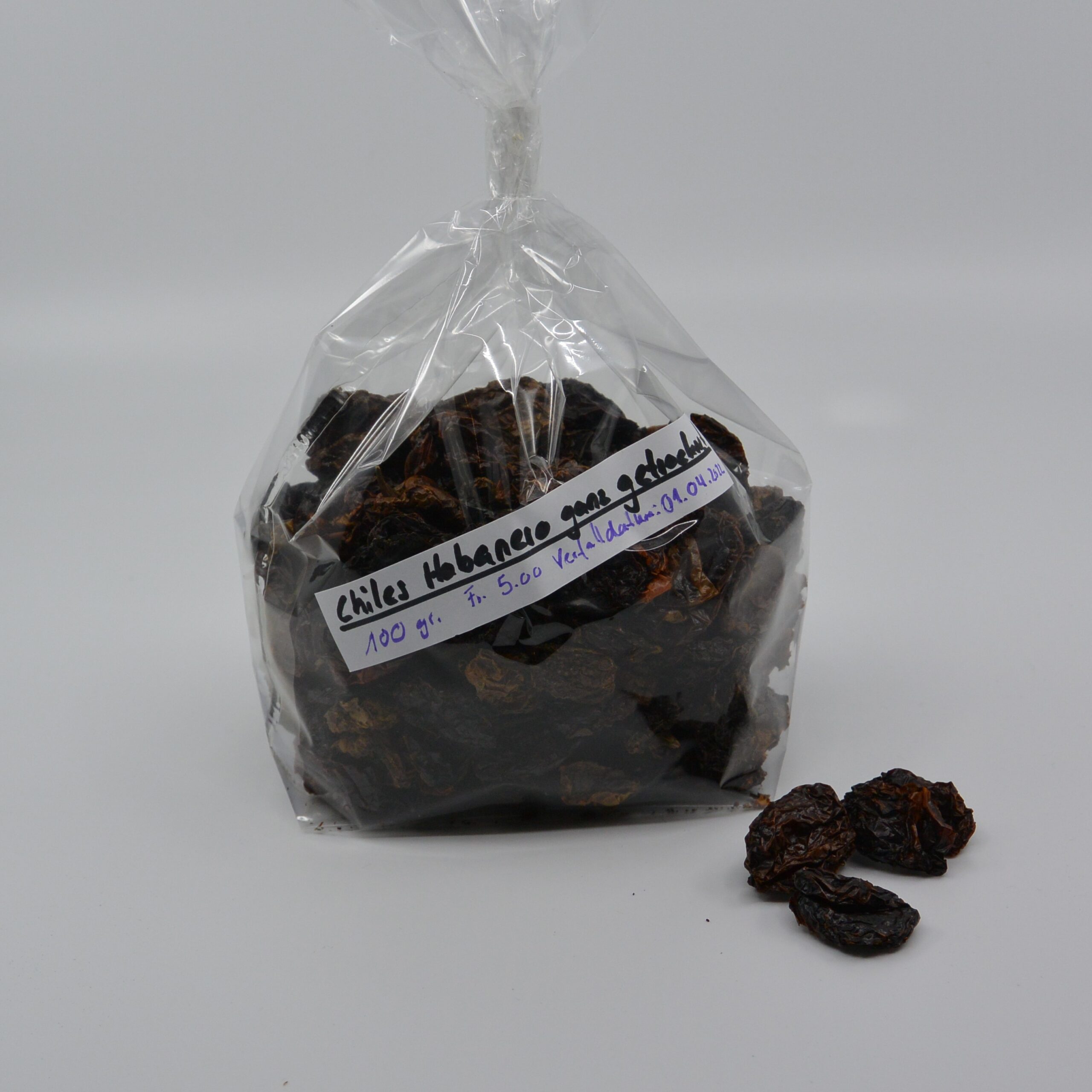 Chiles Habanero getrocknet
